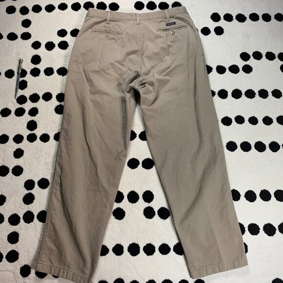 Vintage 90s Denver Hayes Khaki Tan Flat Front Chinos - Picture 4 of 15